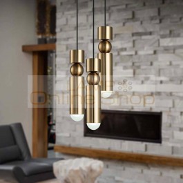 1pcs Nordic modern pendant lights plated gold silver iron creative hanging lamp dining living room bedroom balcony light fixture