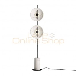  Nordic Simple Marble LED Floor lamps Designer Living room Bedroom Standing lamp Iron Art rod Lighting fixture