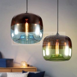  Sale Lamparas Northern Personality Restaurant Glass Pendant Lights Simple Bar Clothing Cafe Decoration Hanging Lamps