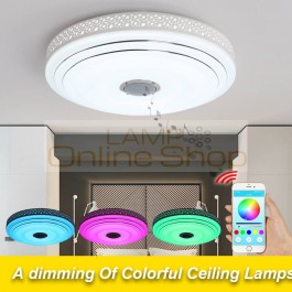2019 New rgb dimming 36W LED ceiling light with Bluetooth and music 90-260V modern LED ceiling light for 15-30 square meters