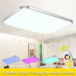 2019 Top Fashion Abajur Seven Colors of The Spectrum Plate Ceiling Light Rgb+cool White+warm Smart Led Lamp / for Living Room