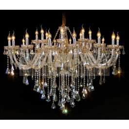 24 lights deluxe villa chandelier modern large crystal chandelier hotel living room led chandelier luxury crystal lamps