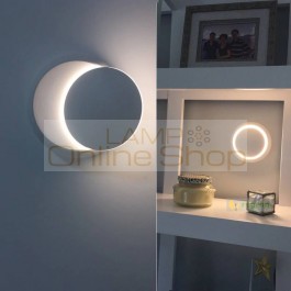 5W Led lighting Bedroom Living Room Wall Led Modern Circular Corridor Lamps With Adjustable Bedside Lamp Aluminum wall light