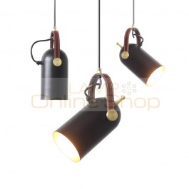 American Nordic decorative Pendant Lights bedroom bedside lamp bar table Led lamp wrought iron industrial wind small Loft Light