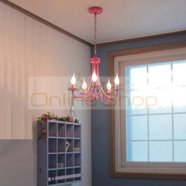 American Village Small Balcony Corridor Aisle Porch Stairs Chandeliers Lamp bedroom Iron Chandeliers Led light Kids Room Led