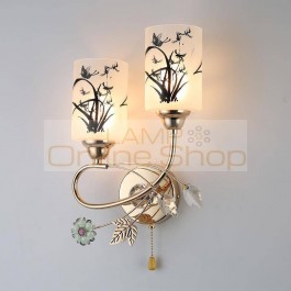 Arandela Mirror Parede Lampen Modern Tete De Lit Crystal Wandlamp Light For Home Aplique Luz Pared LED Wall Lamp