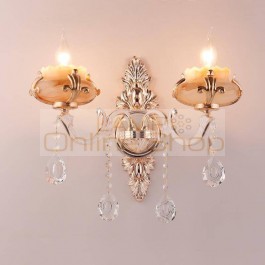 Arandela Para Parede Lampara De Sconce Bathroom Crystal Light For Home Applique Murale Aplique Luz Pared Luminaire Wall Lamp