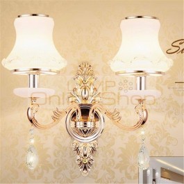 Badkamer Verlichting Coiffeuse Avec Miroir Wandlampen Crystal For Home Applique Murale Luminaire Bedroom Light Wall Lamp