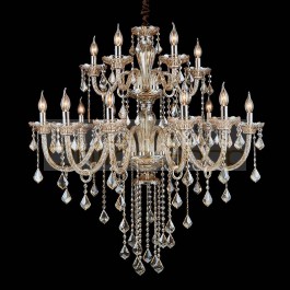 Big Led Chandelier Lighting Vintage Crystal Lamp For Living Room Hotel Light Fixtures Lamparas 15-36 Pcs Led Candle Chandeliers