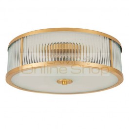 Brass Vintage LED Modern ceiling Light 5W led Lamp Home Lighting Living Room Lustre Flush Mount Ceiling Light