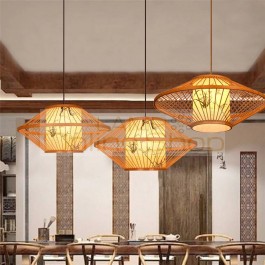 Chana Wooden Led Pendant Light Lighting Loft Home Interior Decoration Bamboo Wood Pendant Lamp Luminaire Hanging Lamp Industrial