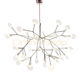 Creative tree branch led pendant lights wireless droplamp Modern PMMA lampshade natural structure technique of conductive layers