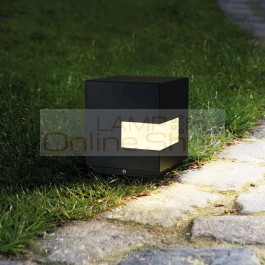 Cube type Aluminum led Lawn Lamp Outdoor Courtyard Lighting Garden Villa Landscape light Lawn lights Waterproof Street Lamps