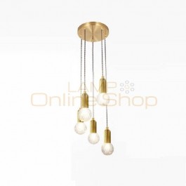 De Techo Colgante Moderna Hanglampen Industrial Led Crystal Suspension Luminaire Hanging Lamp Loft Pendant Light