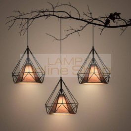 European Nordic Industrial Lampara De Techo Colgante Hanging Lamp Deco Maison Suspension Luminaire Suspendu Pendant Light