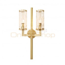  classical wall light led full copper Wall Lamps Living Room led Lamp Villa Corridor Vintage wall sconce