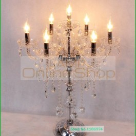  large glass table lamp glass candlestick crystal work dest light Restaurant wedding candle holders table lights