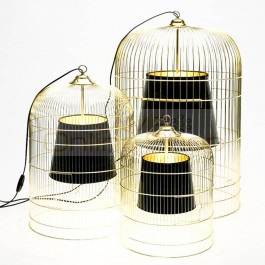Gold silver black rust color bird cage pendant light reative country art Iron loft birdcage Bar Art Deco Light E27 9W bulb