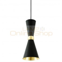 Horn shape creative pendant light for dining room black/white outside gold color outside droplight Nordic Art style Decoration