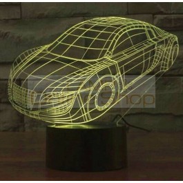 Hot sale Colorful car 3D Led lamp,usb touch switch Kids nightlight lighting bedroom lamp Acrylic engrave 3D visual night light
