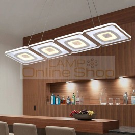 Hot selling Modern Ultra-thin acrylic led lights & lighting living room bedroom pendant light square led fixture 