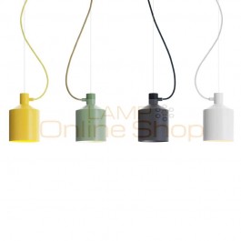 Industrial pendant lights lighting lamps Vintage American for Restaurant / Bedroom Black/White/Green/Yellow Home Decoration