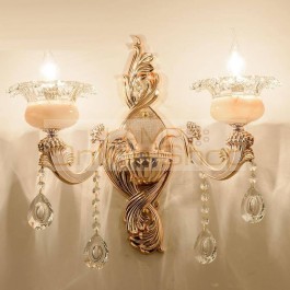 Lampara Pared Tete Lit Candeeiro De Parede Kinkiety Crystal Applique Murale Luminaire Bedroom Light For Home Wandlamp Wall Lamp