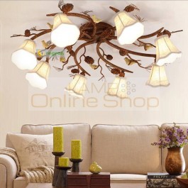 Living Bedroom surface light Family Warm And Romantic Restaurant led Lamps Ceiling lights America vintage hanging pine cone Lamp