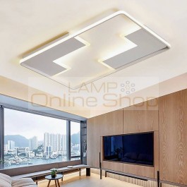 Living room bedroom modern ceiling lights Led aluminum AC85-265V ceiling lamps square ceiling lamp with remote control