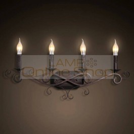 Luminaire European Candle Loft Industry LED Wall Light for Hotel Restaurant Villa Cafe Hang Lamp Bedroom Lighting Fixture