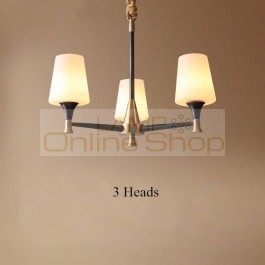  LED Copper Pendant Light Glass Lampshade European Modern Living Room Bedroom Restaurant Home Decor Lighting Fixtures