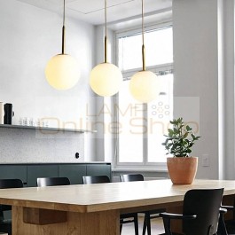  LED Hanging Lamp for Bedroom LED Lighting Living Room Home Decoration Copper Pendant Light Fixtures Dining Room