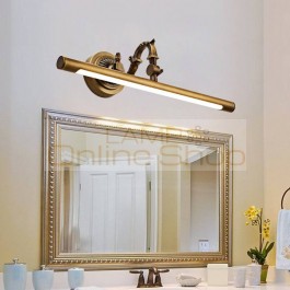  Nordic Makeup Hanglamp LED Copper Mirror Headlights American Bathroom Cabinet Lamp Home Deco Wall Sconce Light Fixture