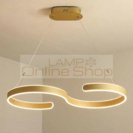  Nordic Modern LED Pendant Lighting for Living Room Acrylic Dining Room LED Light Fixture Office S Shape Hanging Lamp