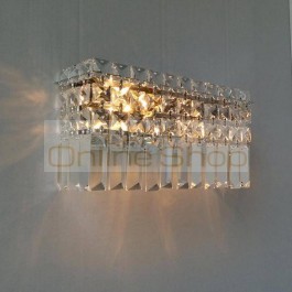 luxury K9 crystal wall lamp for bedroom Sofa decoration lamp aisle corridor indoor wall lights kitchen lighting E14 LED Arandela