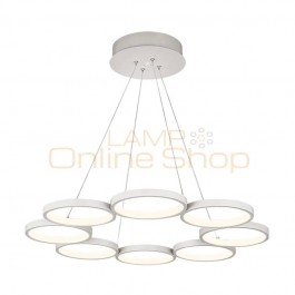 Minimalism Acylic 6 8 circleLED Pendant Light For Bedroom lamparas colgantes pendant Home Decoration Light hang suspension lamp