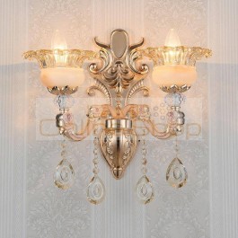 Miroir Industrial Decor Wandlamp Industrieel Mural Interieur Crystal For Home Bedroom Light Applique Murale Luminaire Wall Lamp