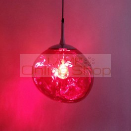 Modern7 Color LED Pendant Lamp Tom Dixon Lava Glass Melt LED Pendant Light Mirror Hanging Lamp Bedroom Kitchen Fixtures Lighting