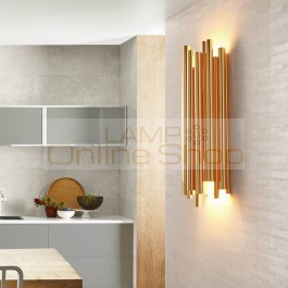 Modern Aluminum tube wall light decoration led wall lamp luxury coffeebar/hotel/restaurant wall lighting