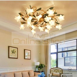 Modern bedroom flower decoration Ceiling Lights living room lighting home creative led Lamps personality garden Light Fixtures