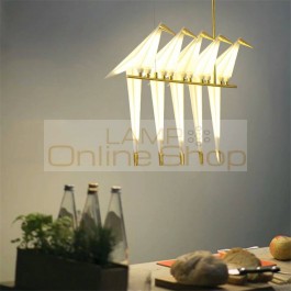 Modern Bird LED Chandelire Lighting LOFT Bar Cafe Personality Decor Suspension Pendant Lamps Bird Hanging Lamp Kitchen Fixtures