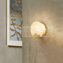 Modern Brass Marble Wall Lamp Living Room Bedroom Bedside Creative Lights For Bathroom Balcony Stairs Aisle Led wall lights
