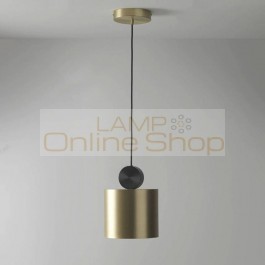 Modern Copper LED Hanglamp Living Room Corridor Restaurant Luminaire Suspendu Pendant Lamps Bar Cafe Model Room Pendant Lights