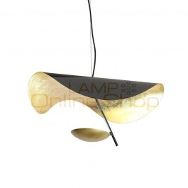 Modern creative Art Design Pendant Light UFO Round Plate Suspension Lamp For Dining Room Living Room Bedroom Hanging Lamp