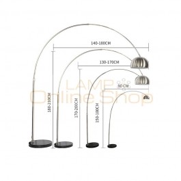Modern creative Floor Light long-neck parabola shape chrome color adjustable standing lamp E27 lamp siting room home deocration