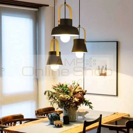 Modern creative iron hanging lamp nordic colorful macaron lampshade industrial luminaires for kitchen restaurant dining room