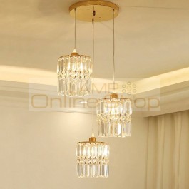 Modern Crystal LED pendant light luxury Fixture Indoor Lamp lamparas de techo Surface Mounting drop Lamp For Bedroom Dining Room