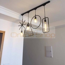 Modern E27 Pendant Light Simple Dining Room Front Desk Bar Vintage Lamp Creative Personality Window Decoration LED Lamps