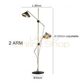 Modern Floor Lamp 2 arm Adjustable black white adjustable floor Light bedroom Attractive Living Room Fashional light