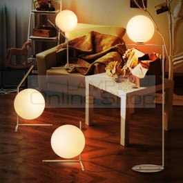 Modern Floor Lamp For Living Room glass ball LED Table Lamp For Bedroom Bedside Decoration Table Lamps